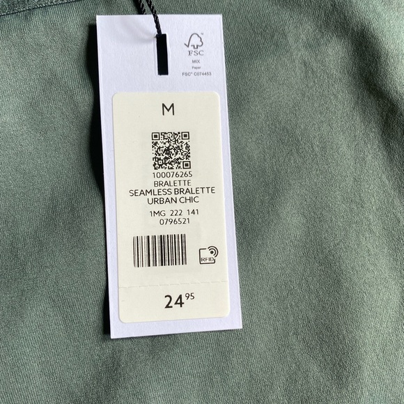 NWT Dynamite Green Seamless Bralette Top. Extra Small, Medium and Large - Picture 8 of 13